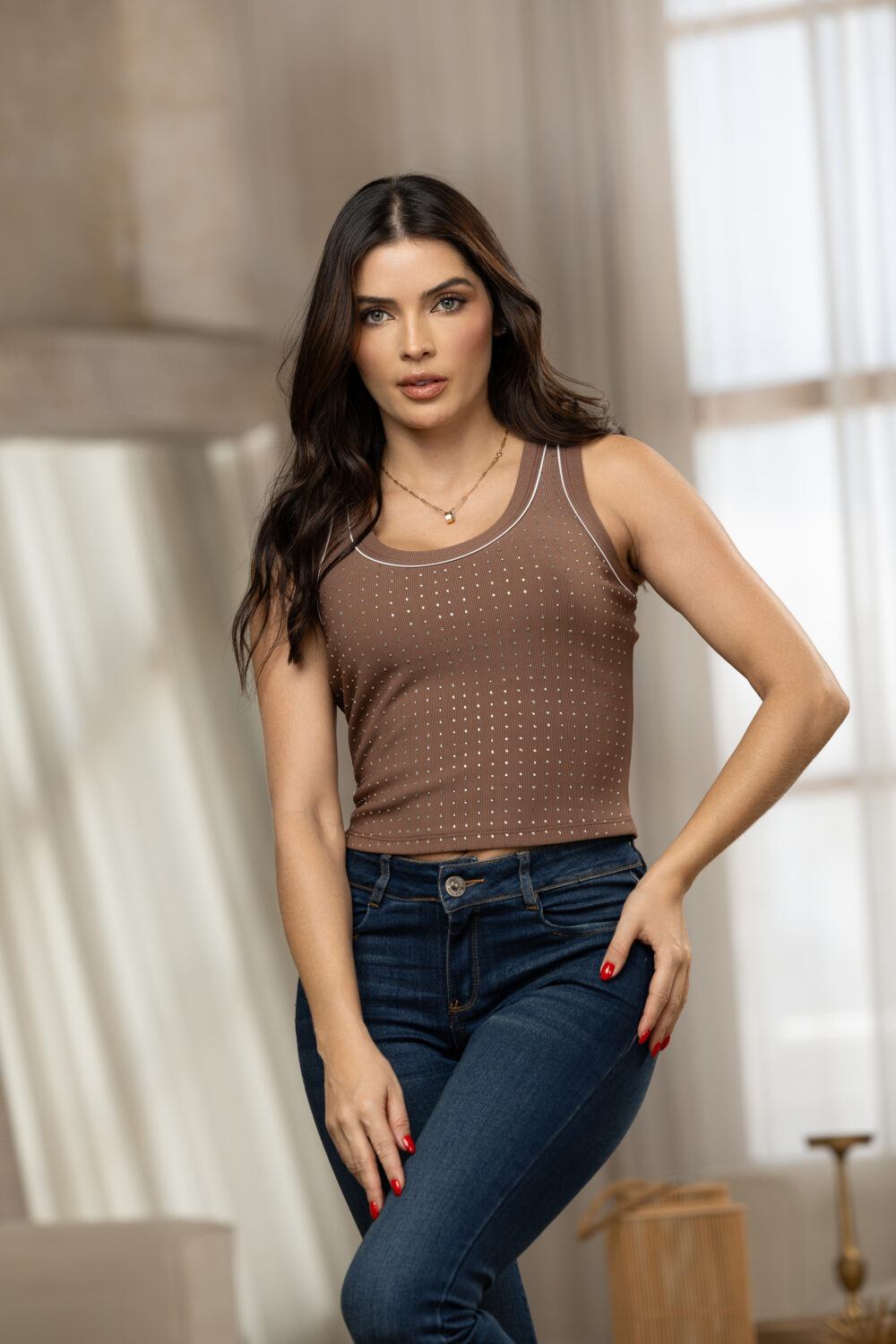 Blusa básica brillo - REF: 10115854